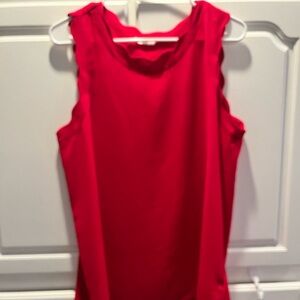 Sleeveless pinkish red Sleeveless Top
